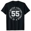 55th 55 Years Old Birthday Adult T Shirts Cotton Streetwear Short Sleeve Gifts Mens Clothing Casual Loose Oversized T Shirt
