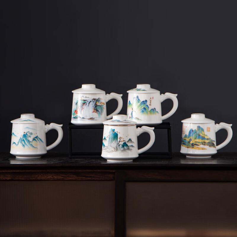 Chaxun White Porcelain Tea Infuser Mug