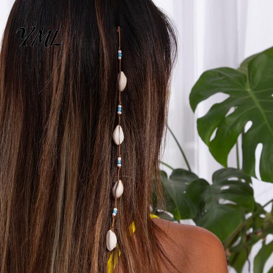 Sea Shell Hair Decorations for Photoshoots Seashell Charms Braids And Dreadlocks, Boho Beach Accessories Bohemian Jewelry Music Festivals Women Girls,