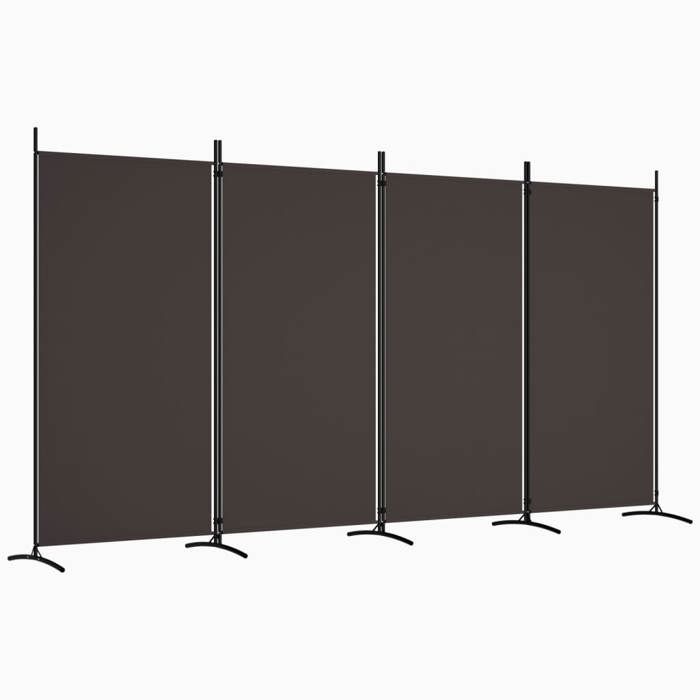VidaXL Cloison de Séparation 4 Panneaux Séparateur de Pièce Pliable Diviseur Écran d'Intimité Paravent Décoration Salon 350263