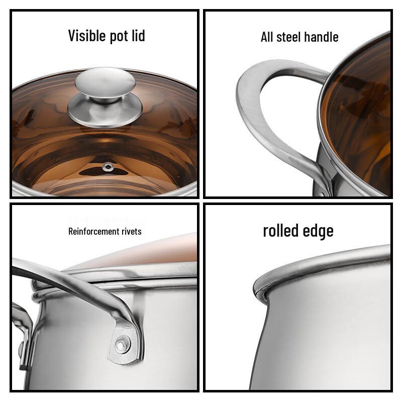 Zhi Shi Pearl Stainless Steel Stockpot