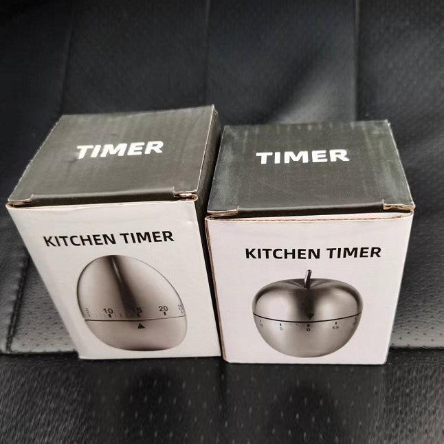 

Креативний кухонний таймер у формі яблука з нержавіючої сталі Stainless Steel Color