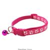 3XUF Fashion Cats Collar with Bells and Adjustable Belt For Pet Safety Lovely Pattern Print for Dog Cats Outdoor Use