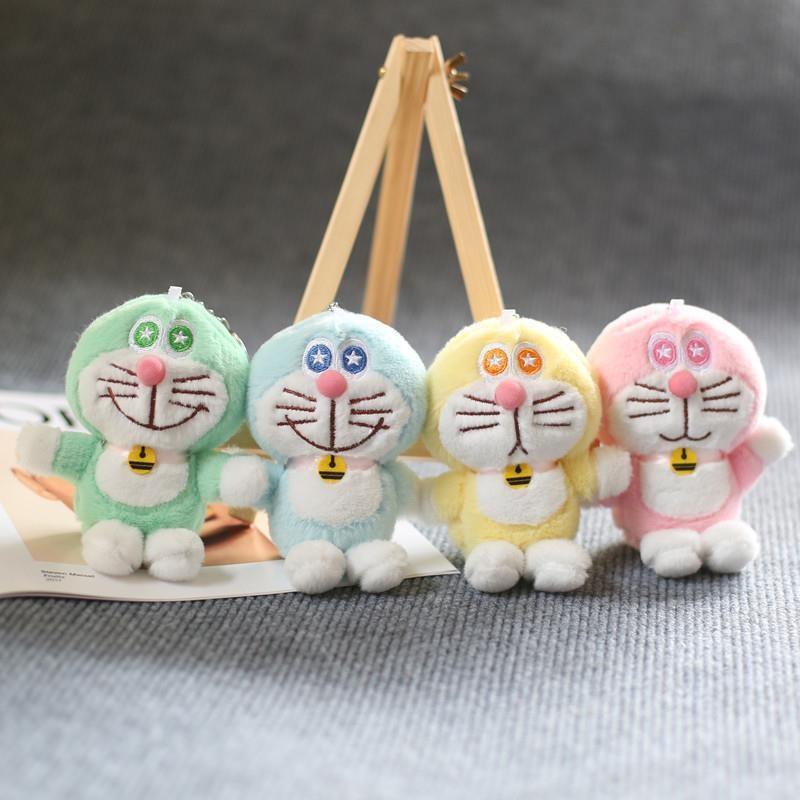 Keychain Doraemon Cute Cartoon Girl Kid Backpack Decoration Pendant Doll Plush