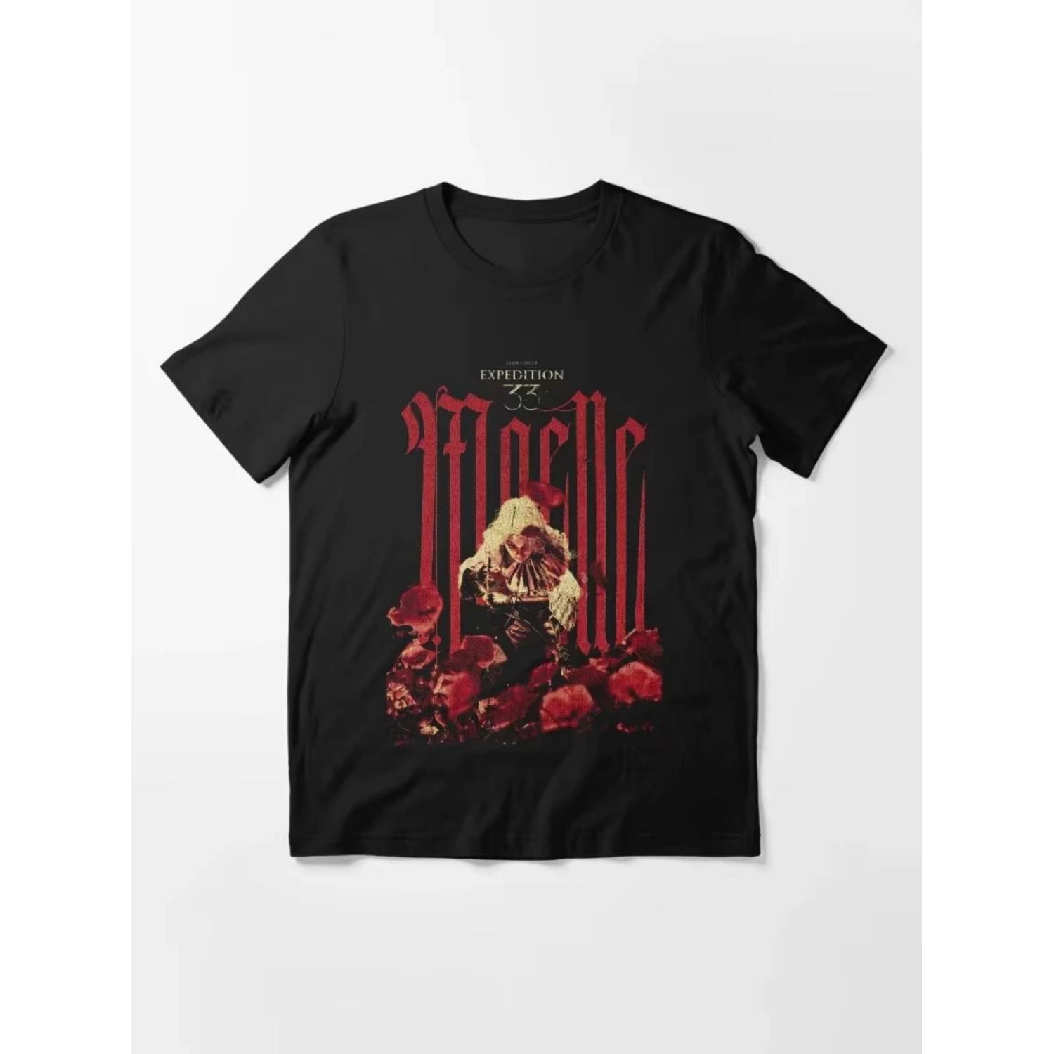 

MAELLE Expedition 33 T-shirt Harajuku Y2k Tops Fashion Men Women T Shirt Oversized Cotton Clothes Vintage Unisex Tee Clothing S чёрный