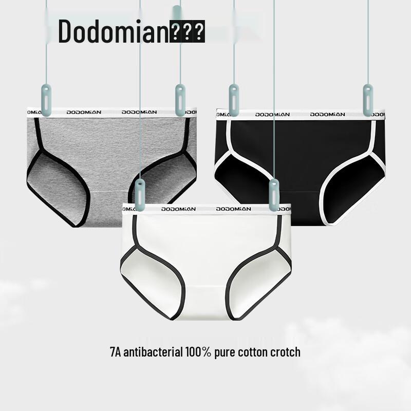 

Duoduo Cotton Women s Sporty Mid-Waist Antibacterial Underwear L