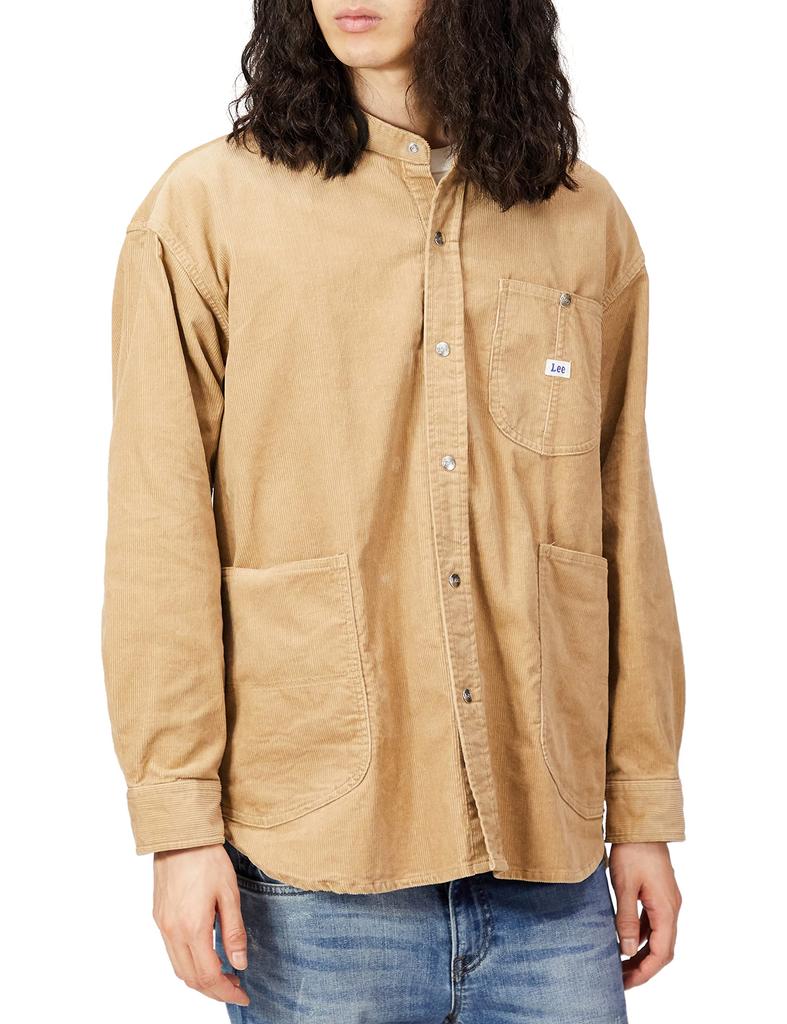 Lee Official OUTDOORS Big Pocket Size L Shirt, Men's, LM8609-614, Beige,