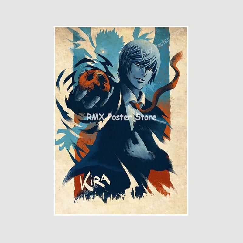 One Punch Man JoJo's Bizarre Adventure Art Painting Pictures for Bar Cafe Home Decor White Paper Room Decoration Anime Posters