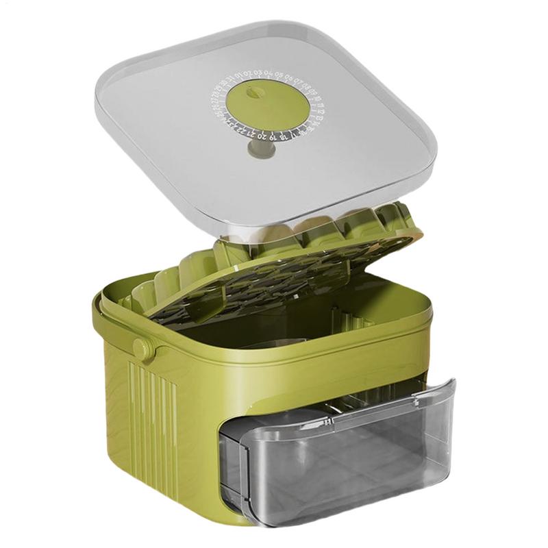 25 Grid Handheld Press Type Ice Cubes Mold Double-layer Design, Essential Kitchen Tool for Refrigerators