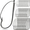20pcs Weedless Barbed Wacky Rig Hook Single Hook Carp Fishing Hook New Fly Hook