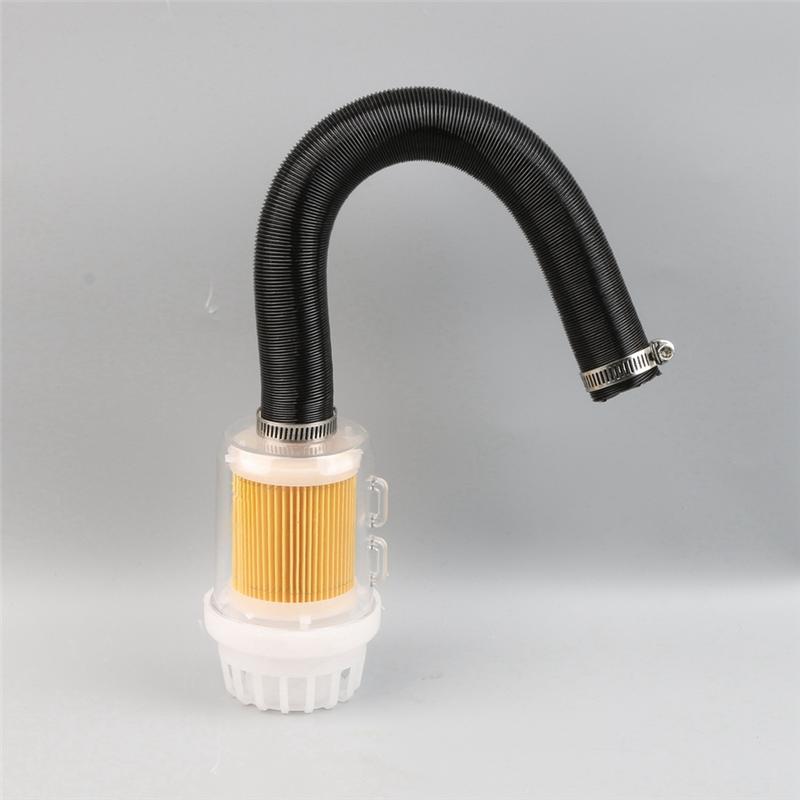 A03E-Air Heater Duct Pipe Parking Heater Yellow Air Intake Filter Silencer For Webasto Dometic Eberspacher