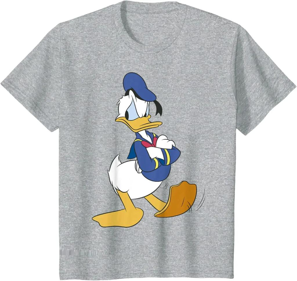 Disney Mickey and Friends Donald Duck Traditional Portrait T-Shirt New Couple Unisex Cartoon Men's Women Cotton Tee Casual Tops