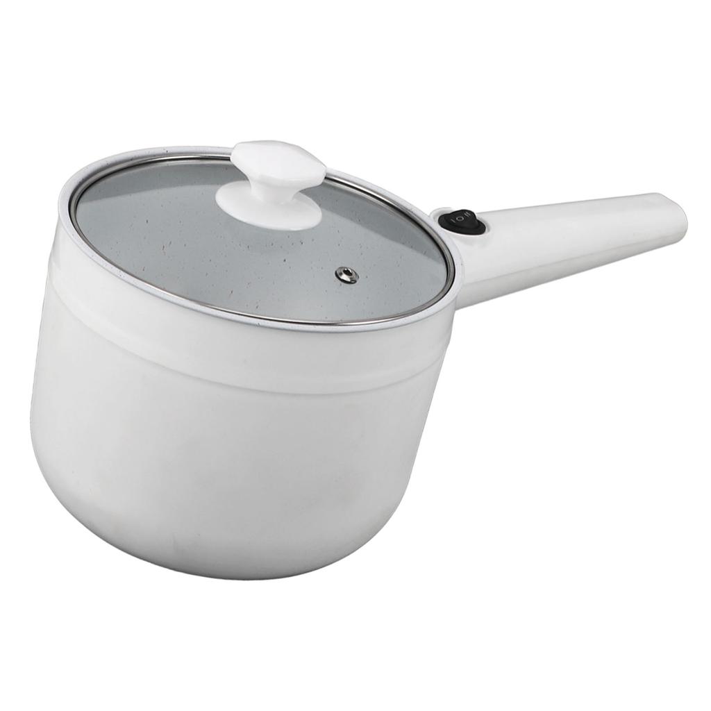 Electric Cooking Pot 1.8L Mini Multifunctional Anti Stick 2 Speed Adjustable 600W with Steam Basket Electric Ramen
