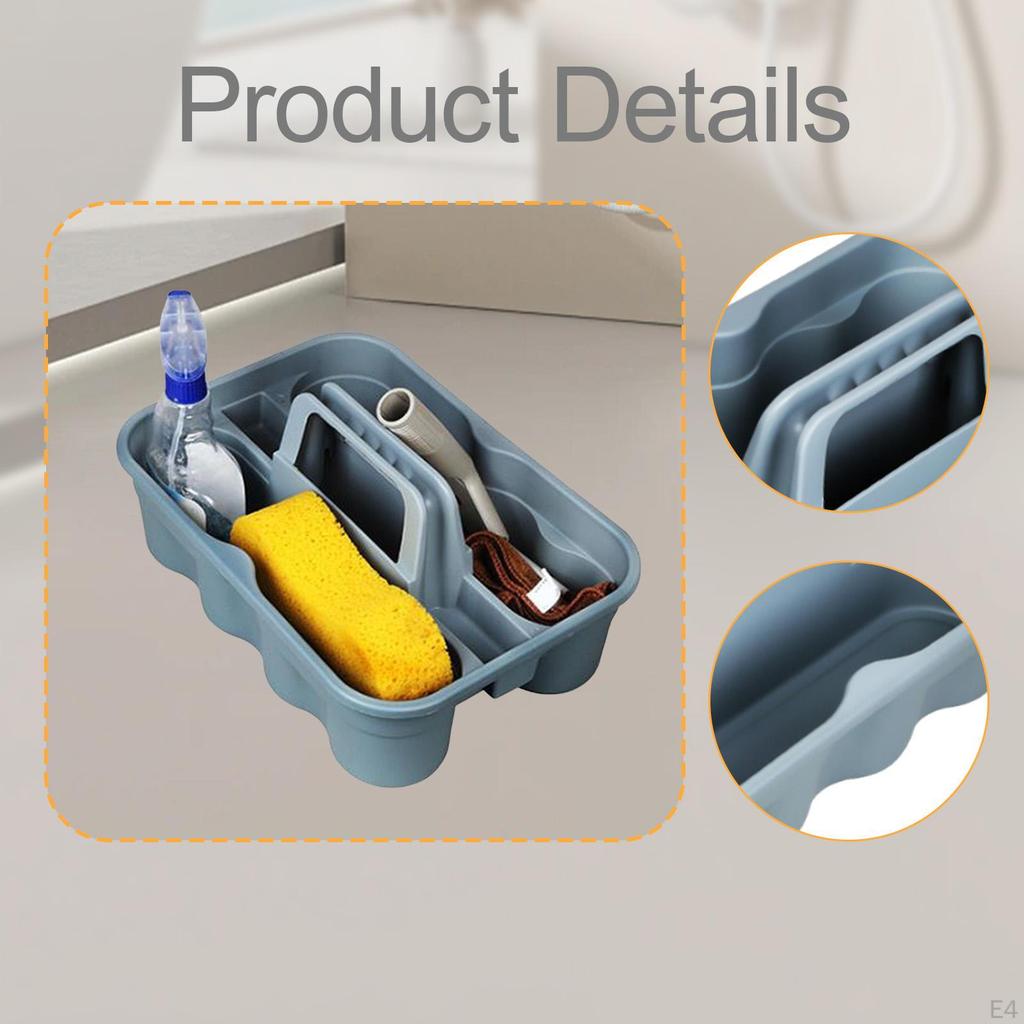 Cleaning Tool Basket Supplies Organizer Shower Portable Tote Bucket Storage Carrier