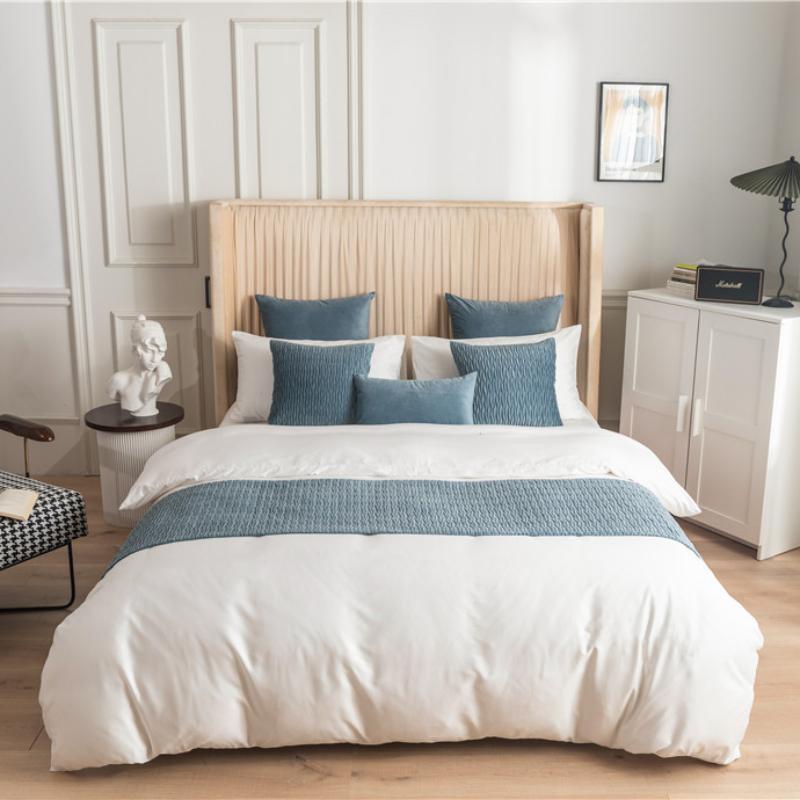 Pliat, catifea, model ondulat, aleer de pat, acasă, hotel, aruncare paturi, prosop, aleer de masă, pentru mese, nuntă, decor pentru petreceri, coadă de pat, prosop, steag de pat