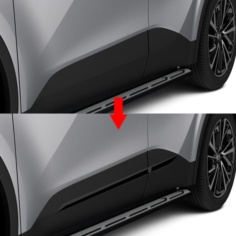 For Toyota CHR C-HR 2024 2025 ABS balck Side Door Body Molding Line Cover Trim Protector Exterior Decoration Accessories