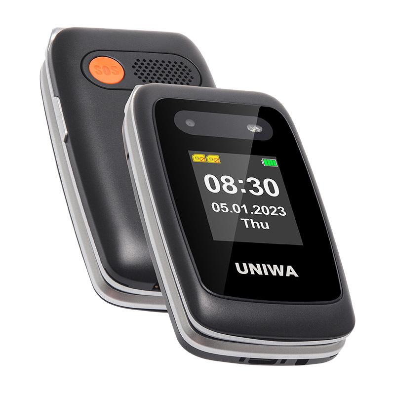 4G Dual SIM Flip Phone for Seniors with Global Bands