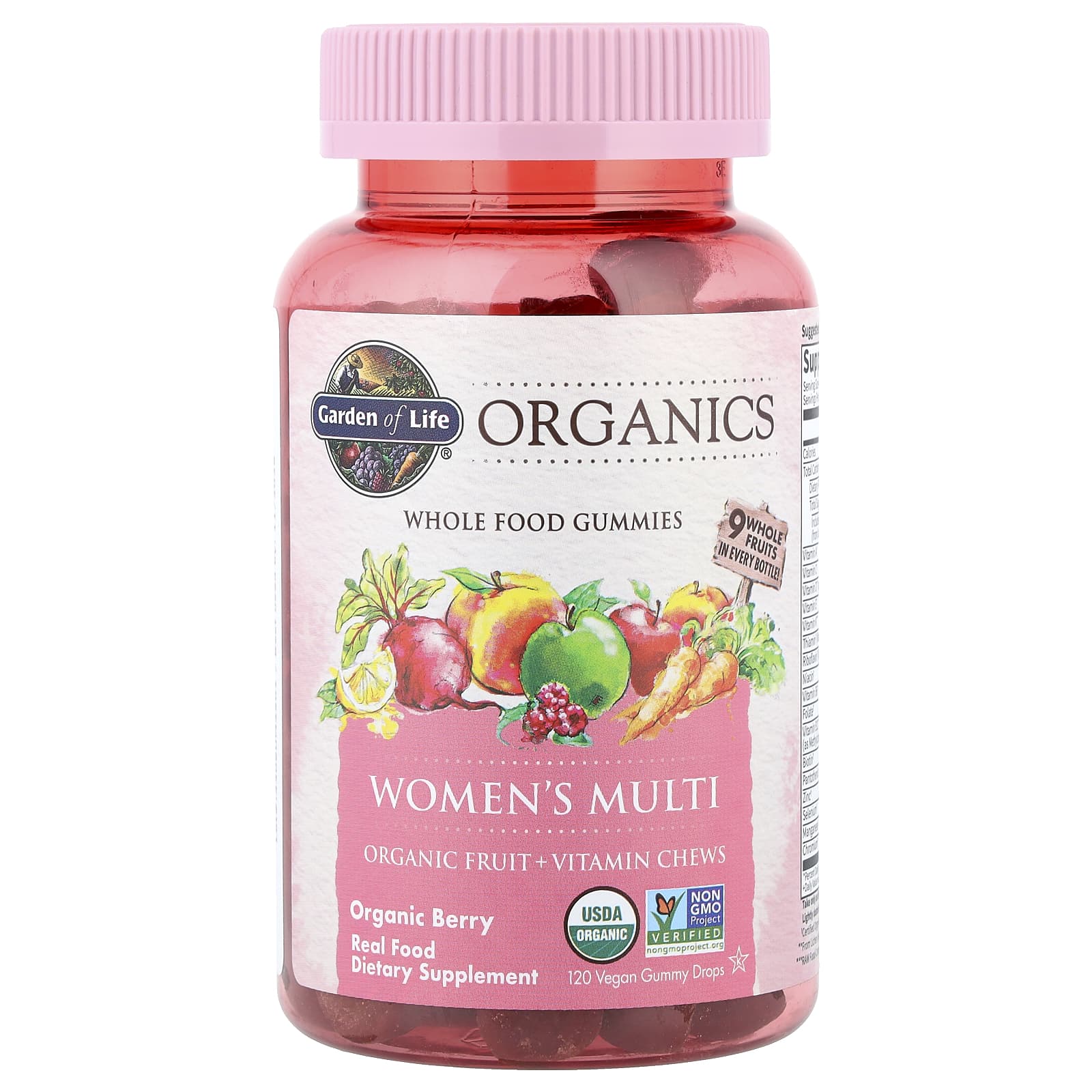 

Organix, Women s Comprehensive Gummy, Organic Berry, Vegan Gummy Drops 120 Count