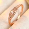 Classic Inlaid White CZ Flower Women's Ring Trendy Gold Color Hand Carving Daily Wear Party Jewelry Anniversary Gift