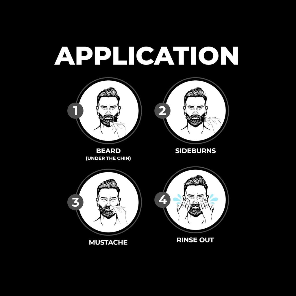 Beardo Beard Color For Men Natural Black 60 ml Long Lasting No Ammonia Easy Apply No Stain Beard Hair Dye Skin Friendly