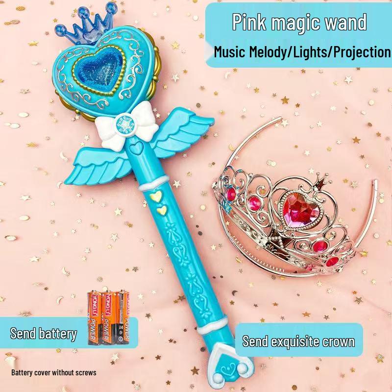 Magic Fairy Wand with Light, Music, and Projection for Girls