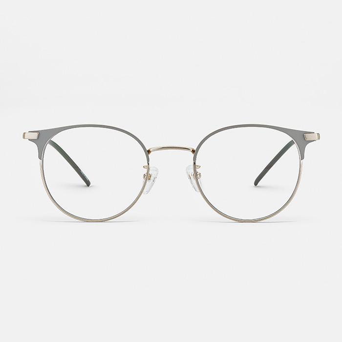 Byumaeb Tender_Full Titanium Half-Rim Round