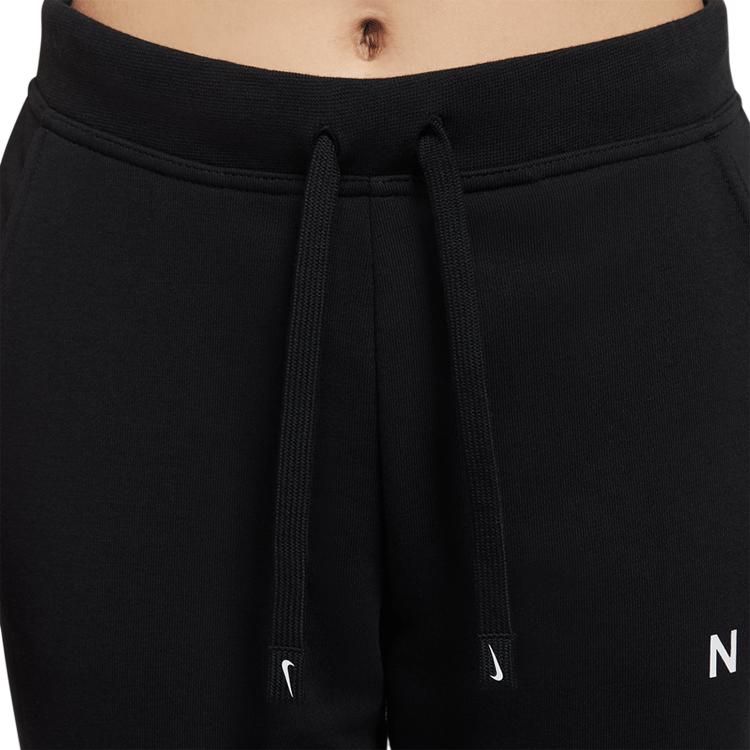 Nike Solid Color Knitted Sports Pants Women Bottoms Black DJ0772-010