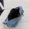 Denim Multi-Layer Small Square Bag Women's Shoulder Crossbody Bag