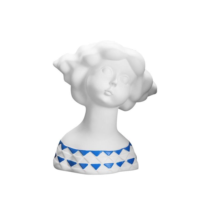 Abstrakte Mädchenstatue Modernistische Harzskulptur für Heim- und Bürodekoration Künstlerische Figur Kunstgeschenk Minimalistisches Innendesign