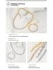 Titanium Steel Pig Nose Clavicle Chain with Zircon Diamonds - Women's High-End Niche Design Necklace