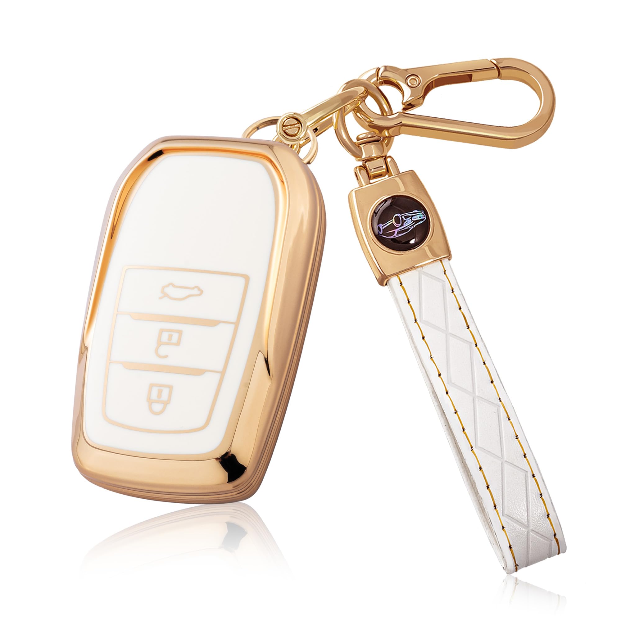 

[Унхоке] Чехол для ключа New Harrier 80 Series, Corolla Cross, Поздний тип, Yaris Cross, Смарт золотой