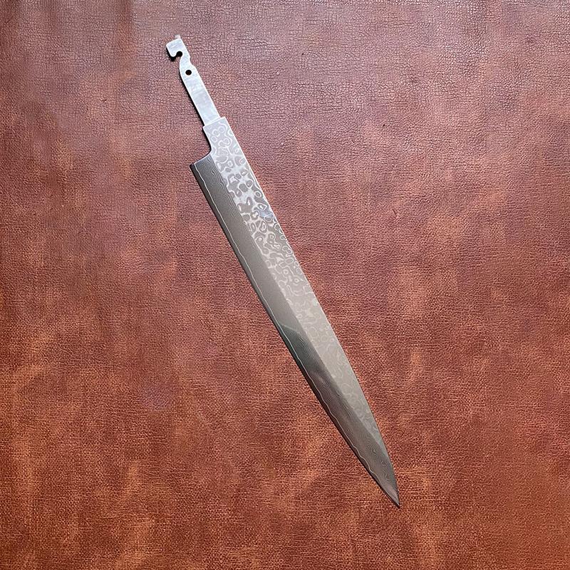 DIY Messer Einseitige Klinge Ohne Griff Damaszener VG10 Stahl Scharfes Kochbeil Tranchieren Sushi Yanagiba Japanisches Küchenmesser