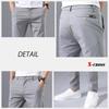 X-cross Men's Stretch Chino Pants, Slim Fit, Golf, Skinny Fit, Pre-hemmed, Plus Sizes, Black, Elastic, Work, Chino Pants, No-Tuck, Long Pants, Easy Fi