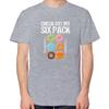 Check Out My Six Pack Abs Muscle Donut Gift Graphic T Shirts Summer Crewneck Tees Tops Cotton Unisex Breathable Print T Shirt