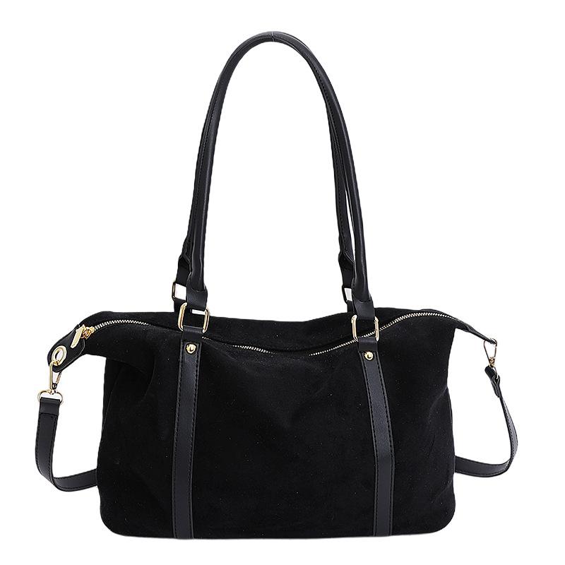 Casual retro suede bag2026New autumn and winter commuter shoulder crossbody bag for women, handbag tote bag