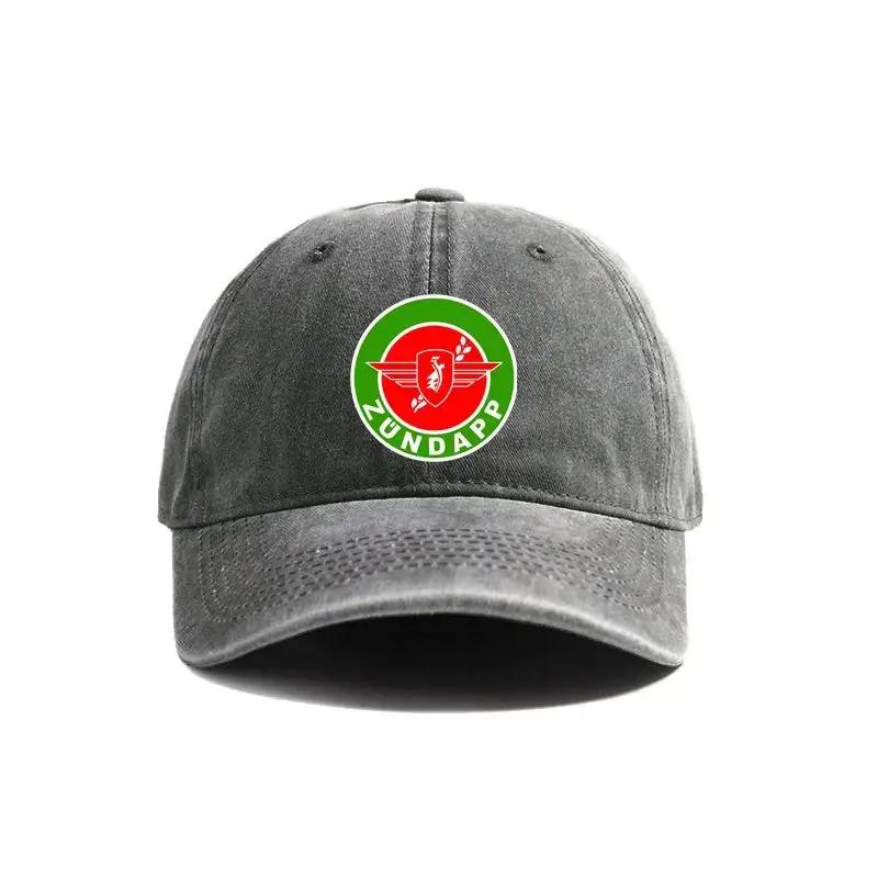Zundapp Motorrad Baseballkappe Sommer Used Dad Hats Herren Outdoor Verstellbar Baumwollkappen Outdoor Sonnenschutz
