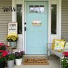 Weather-resistant Porch Decor Wooden Welcome Door Sign for Front Door, Waterproof Hanging Sign, Hanger Decoration Home Farmhouse Garden Yard