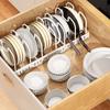 Adjustable Length Kitchen Racks Organizer Expandable Pot Lid Holder Pot Lid Rack  Cooking Space