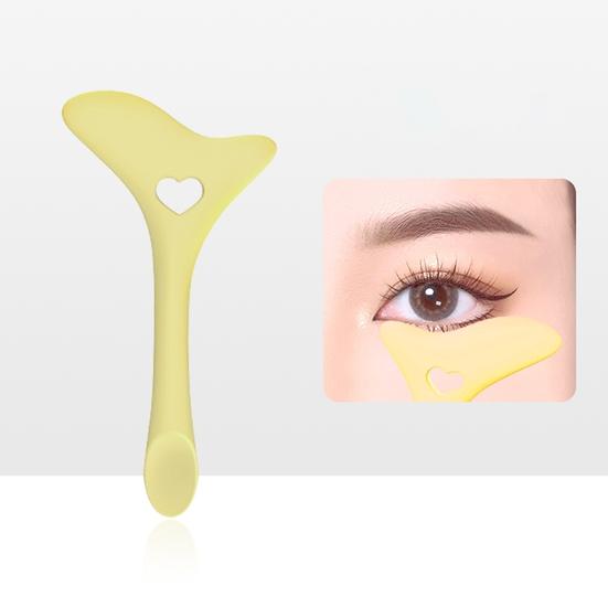 Eyeliner Aid Stencil Quick Multifunctional Effect Time-saving Wide Application Ergonomic Handle Makeup Tool Multi-angle Silicone