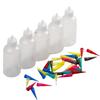 5pcs Small Squeeze Bottles Condiment Dispenser Ketchup Mustard Sauce-Vinegar