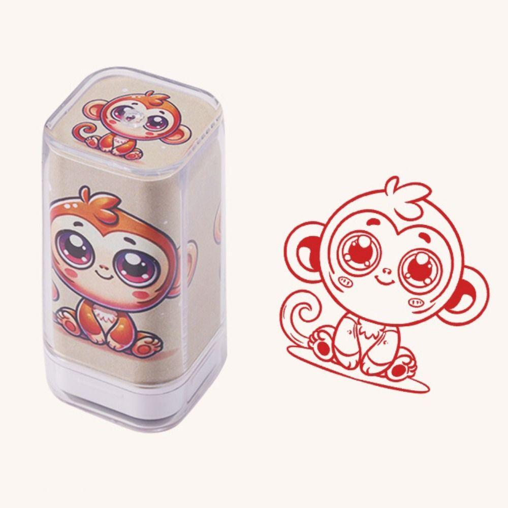 DIY Painting Zodiac Stamps Dragon Monkey Animals Figure Stamps  Scrapbooking Supplies