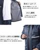Top and Bottom Rain Water School [Fosys] Rainwear, Set, Suit, Raincoat, Men's, Women's, Waterproof, Repellent, Outdoor, Bicycle, Commuting, (L, Navy)