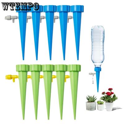 10pcs Plant Watering Devices Self Spike Planter Drip Vacation Watering System for Indoor and Outdoor Pots