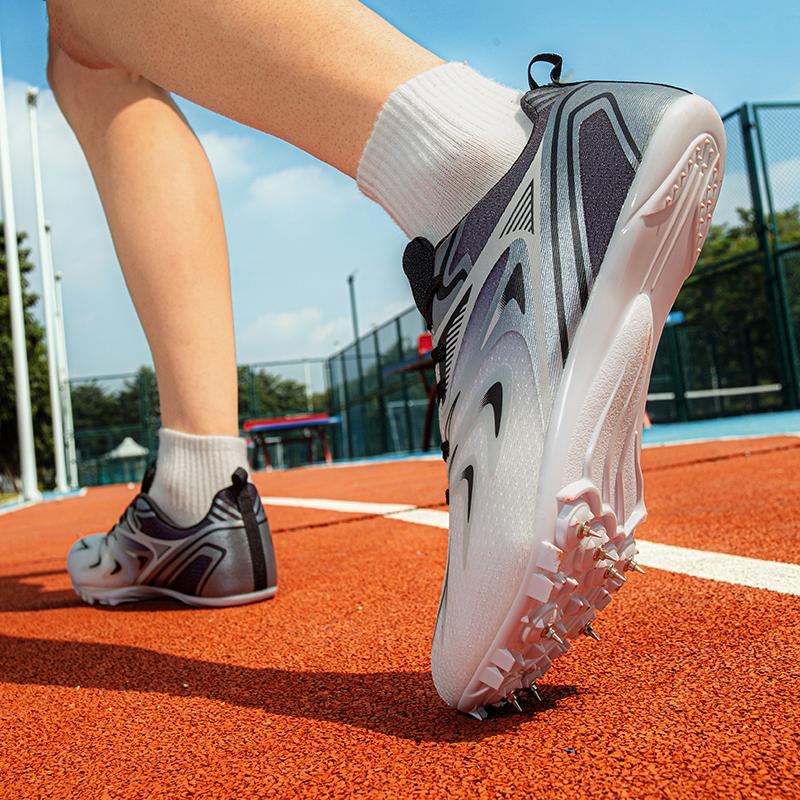 Track Field Shoes 8-Spike Running Sneakers Professional Sprint Race Spiked Shoes Training Sports Shoes Non-slip Trainers