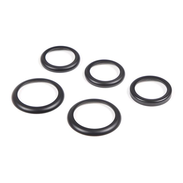 Für FIAT Abarth 500 500C 595 595C 695 695C 2008-23 Auto Doppel Blinkende Glas Hebe Dekoration Ring Aluminium legierung Zubehör