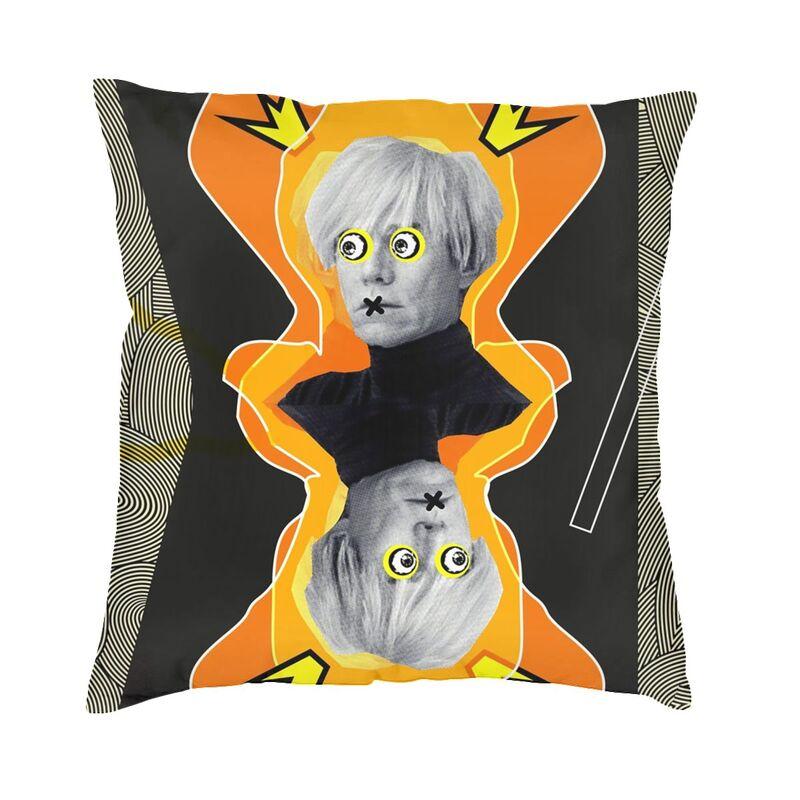 Cool Andy Warhol Square Throw Pillow Case Home Decor 3D Doublesided Printing Pop Art Cushion Cover for Sofa 30x30cm 12x12in