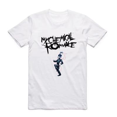 Asian Size Men Women Printing Punk Band My Chemical Romance T-shirt Summer Casual O-Neck Short Sleeves Polyester T-shirt