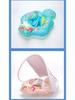 Children's Cartoon Inflatable Swimming Ring with Anti-Rollover Airbag and Sunshade Canopy