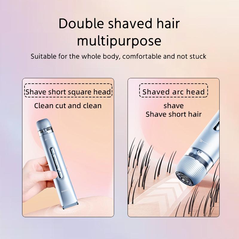 Female Private Shaver Double Head Multifunctional Electric Shaver Underarm Body Hair Pubic Removal Hair Dual Use Of Dry And Wet