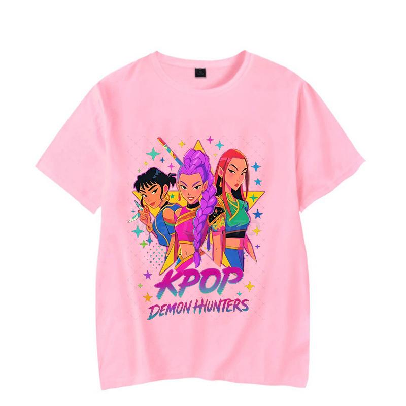 

Anime Fashion KPop Demon Hunters Summer Tops Rumi T-Shirt for Men Women Perfect Gift for Fans New Korean Ulzzang T-shirts 3XL